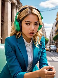 Sexy short Hispanic girl with dirty blonde hair enjoys sensual moments in Buenos Aires